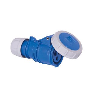 PCE CEE-Kupplung Shark wasserdicht mit Verschraubung 16A IP67 230V blau/grau Typ:2132