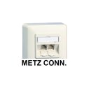 Metz E-DAT modul 2 Port AP reinweiß 1309120002-E