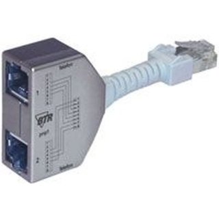 Metz Cable-sharing-Adapter Beleg. Ethernet/ISDN