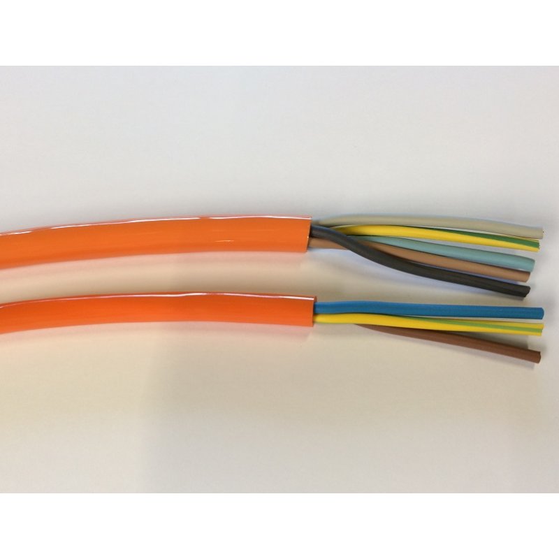 Kabeltrommel Metall 25m PUR-Kabel H07BQ-F 3x1,5mm² Verlängerung NEU 