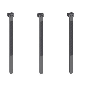 Kabelbinder Nylon 200x3,6 mm schwarz (100 Stück)