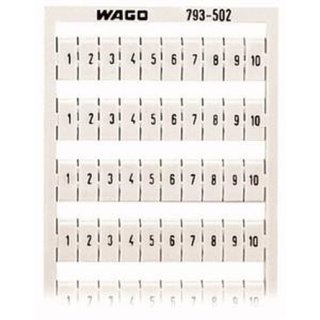 Wago WMB-Bezeichnungssystem W: 1-10 (10 x) 793-502