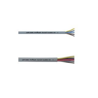 Ölflex CLASSIC 100 Steuerleitung, farbige Adern 4x0,75  mm² mit PE 00100234 Meterware