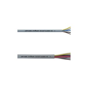 Ölflex CLASSIC 100 Steuerleitung, farbige Adern 3X0,5  mm² ohne PE 00101224 500 mtr.