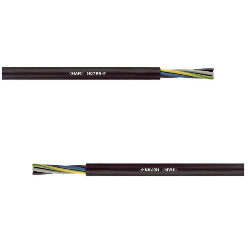 Gummischlauchleitung  Kabel  Gummileitung Stromkabel H07RNF H07RN-F 2x6 mm² 