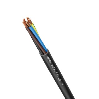 Leichtes Gummikabel H05RR-F 3x1,5 mm², mit PE,  500 mtr.