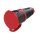 PCE Schuko-Gummikupplung mit Deckel, Gummi (schwarz/rot) IP54 bis 3x2,5