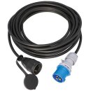 CEE Stecker 230 V/16A auf Schukokupplung m. Deckel...