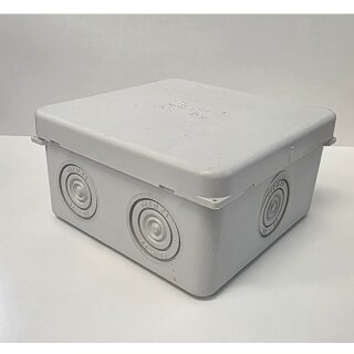 Abverkauf HIL-BOX Gehäuse mit Membraneinführungen, Deckel zum Andrücken, 80 x 80 x 40 mm