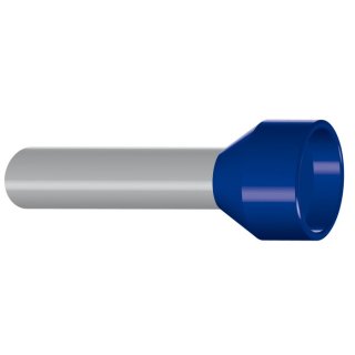 Aderendh&uuml;lsen isoliert Farbe: DIN 16 mm&sup2; L blau 100 St&uuml;ck