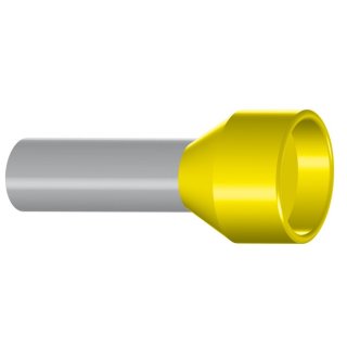 Aderendhülsen isoliert Farbe: DIN 25 mm² N gelb 50 Stück